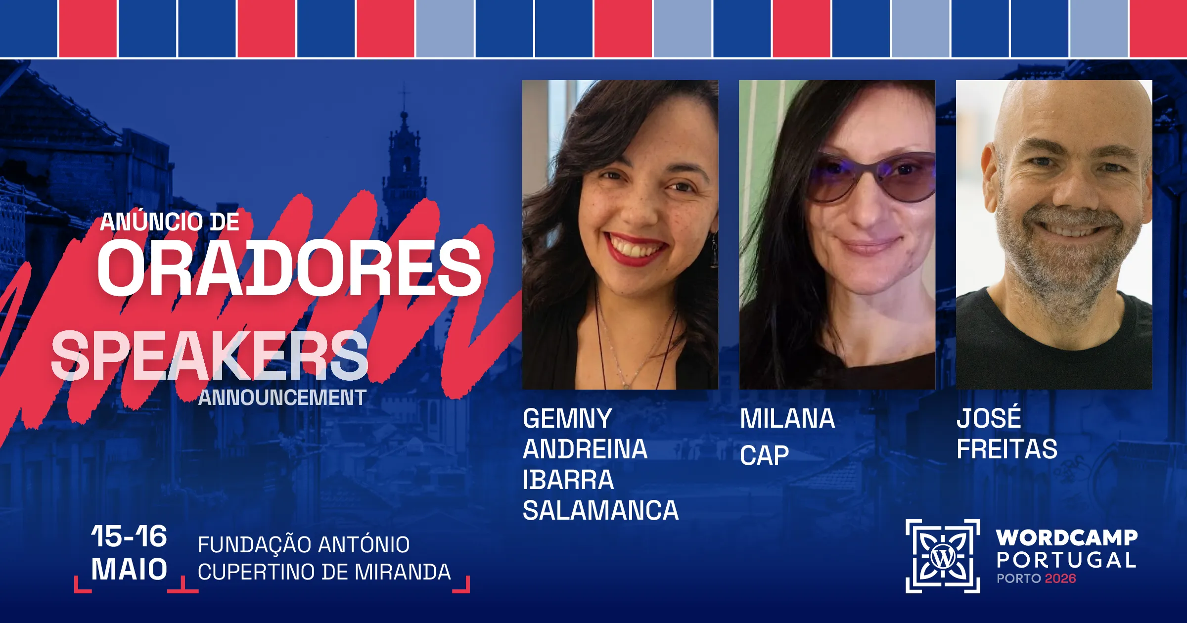 Speakers announcement