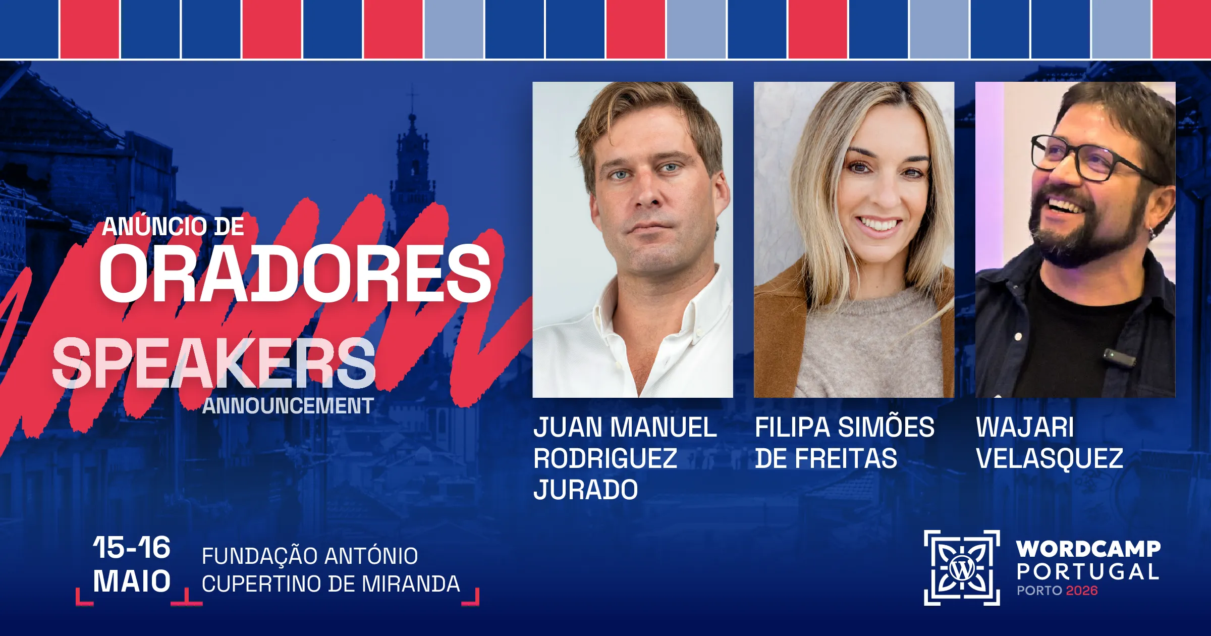 Speakers announcement