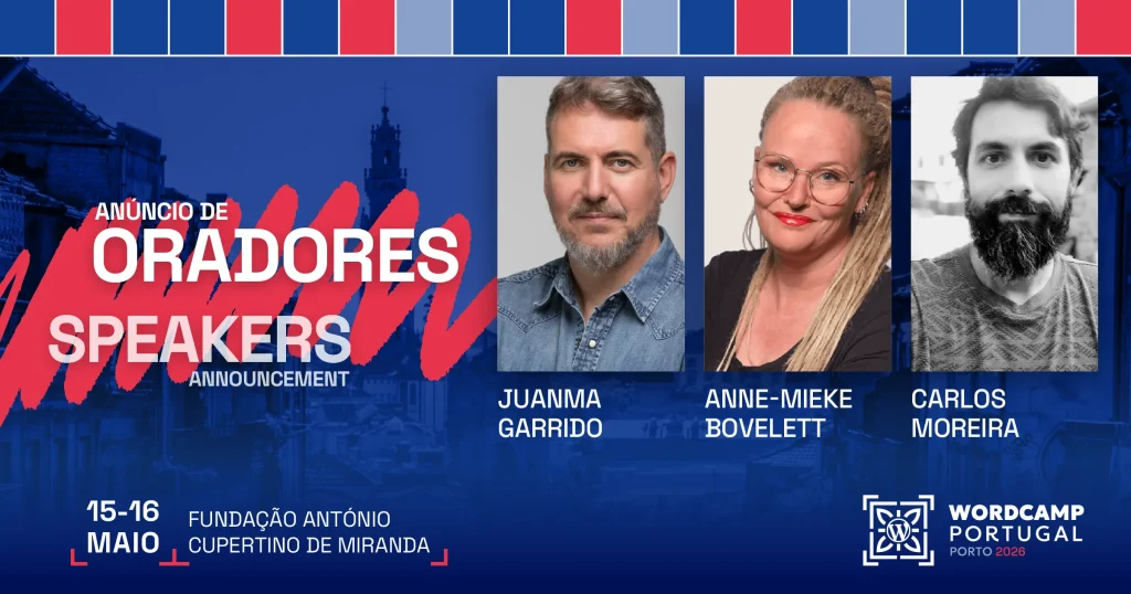 Speakers announcement