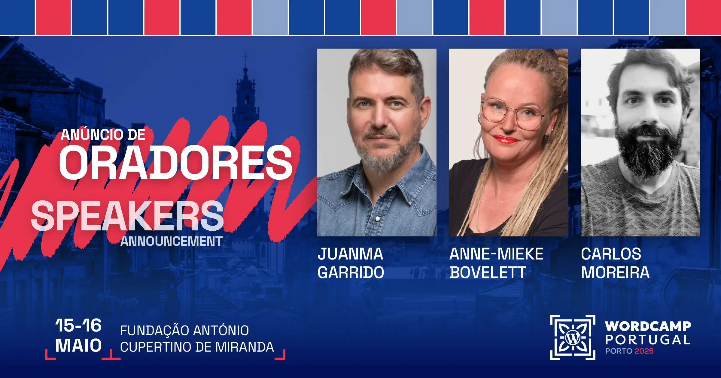 Speakers announcement