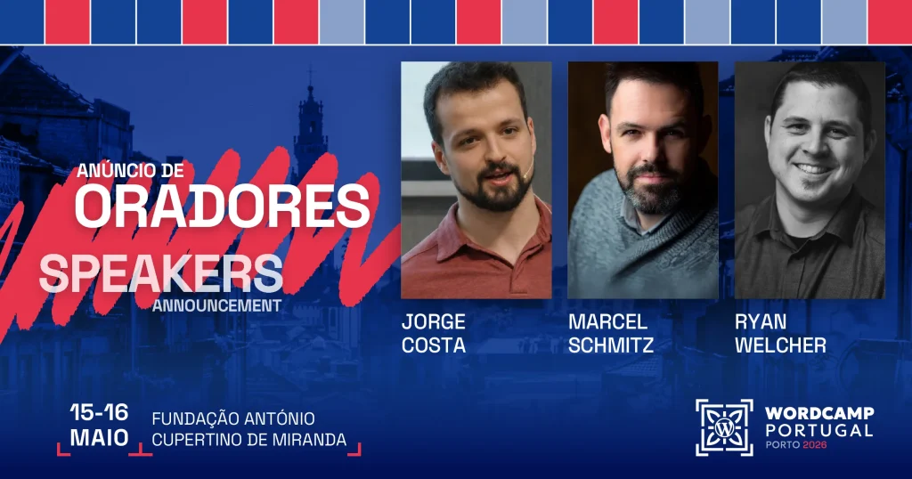 Speakers announcement