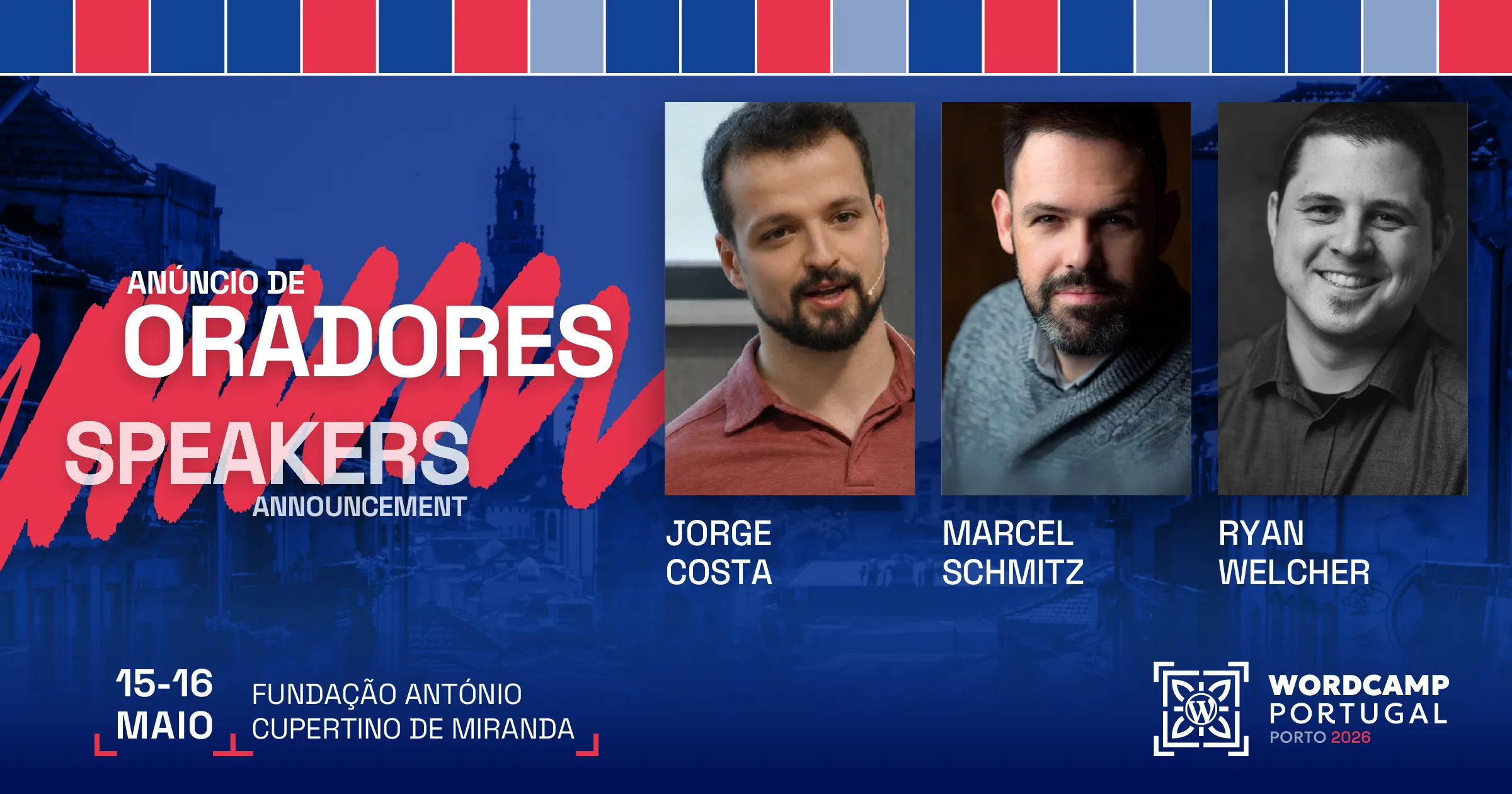 Speakers announcement