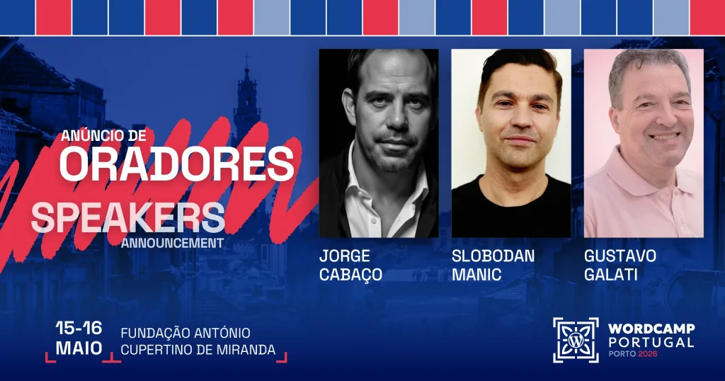 Speakers announcement
