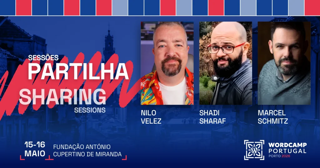 Speakers announcement Sharing Sessions